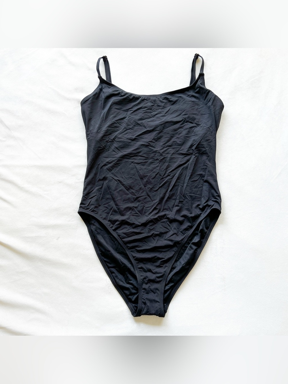 Andie Black One-Piece Swimsuit with Adjustable Straps - XL